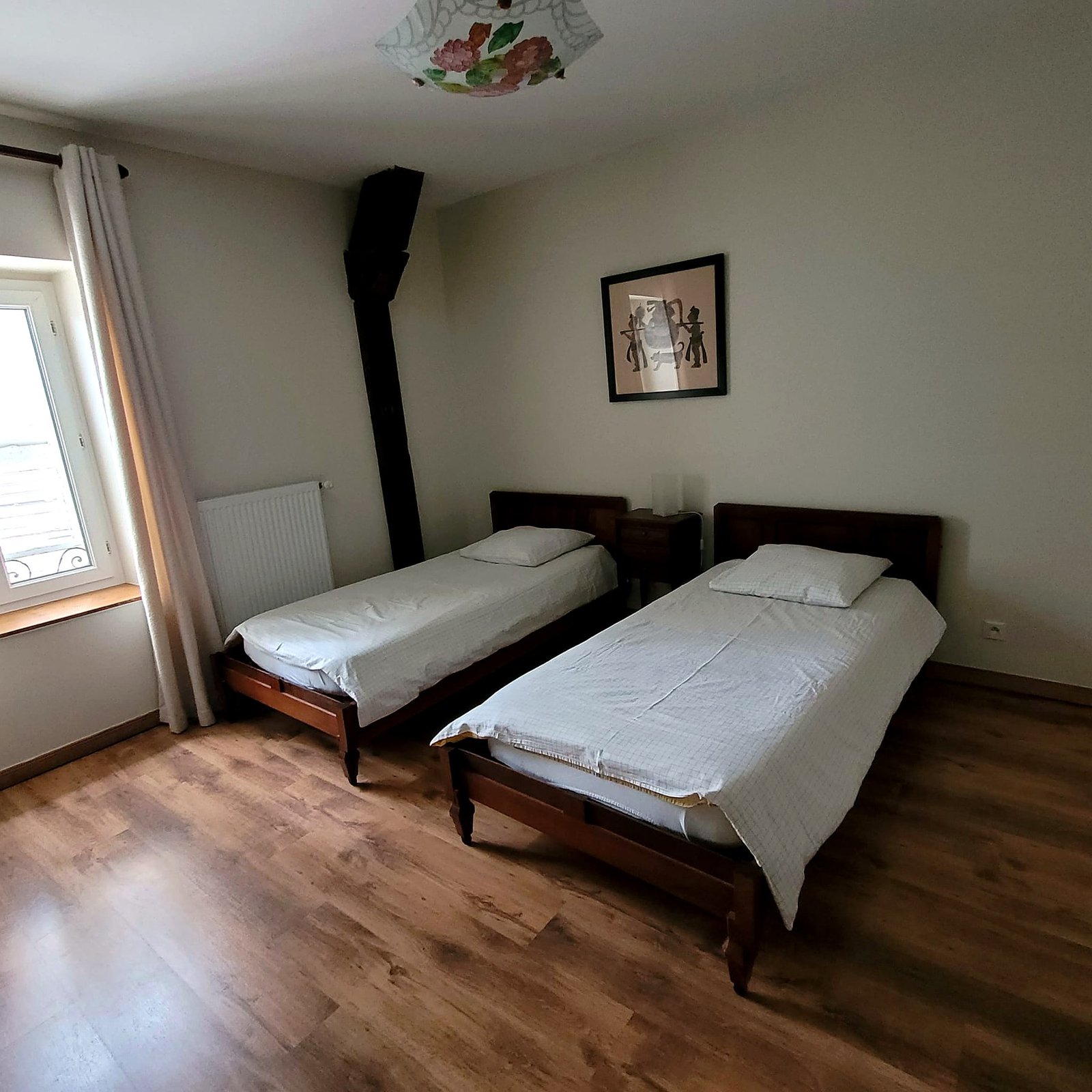 Chambre deux lits